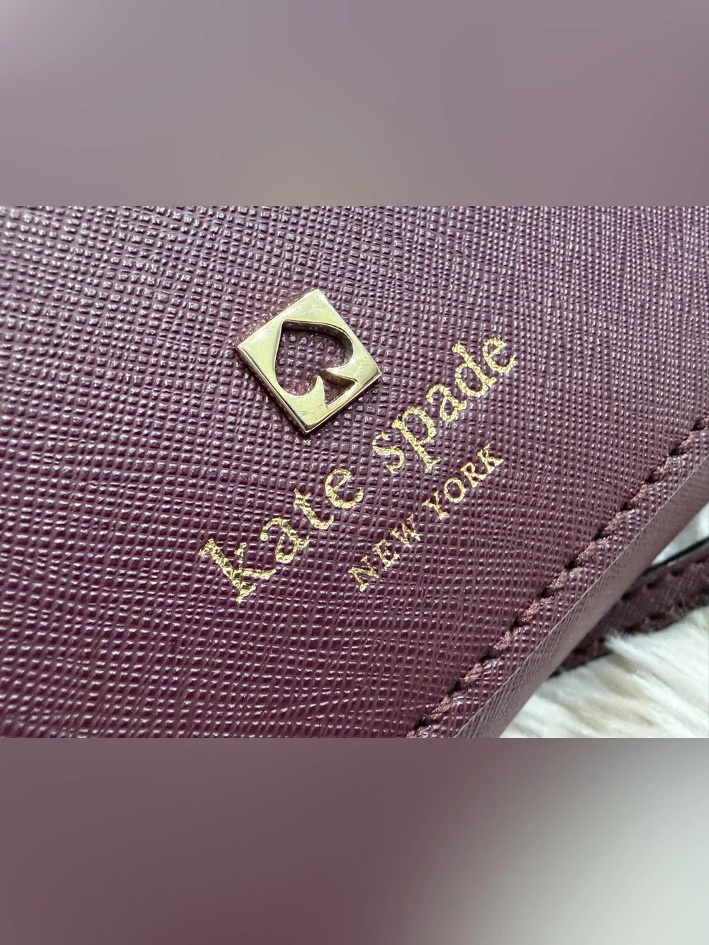 💜NWOT kate spade New York Plum Leather Crossbody Bag